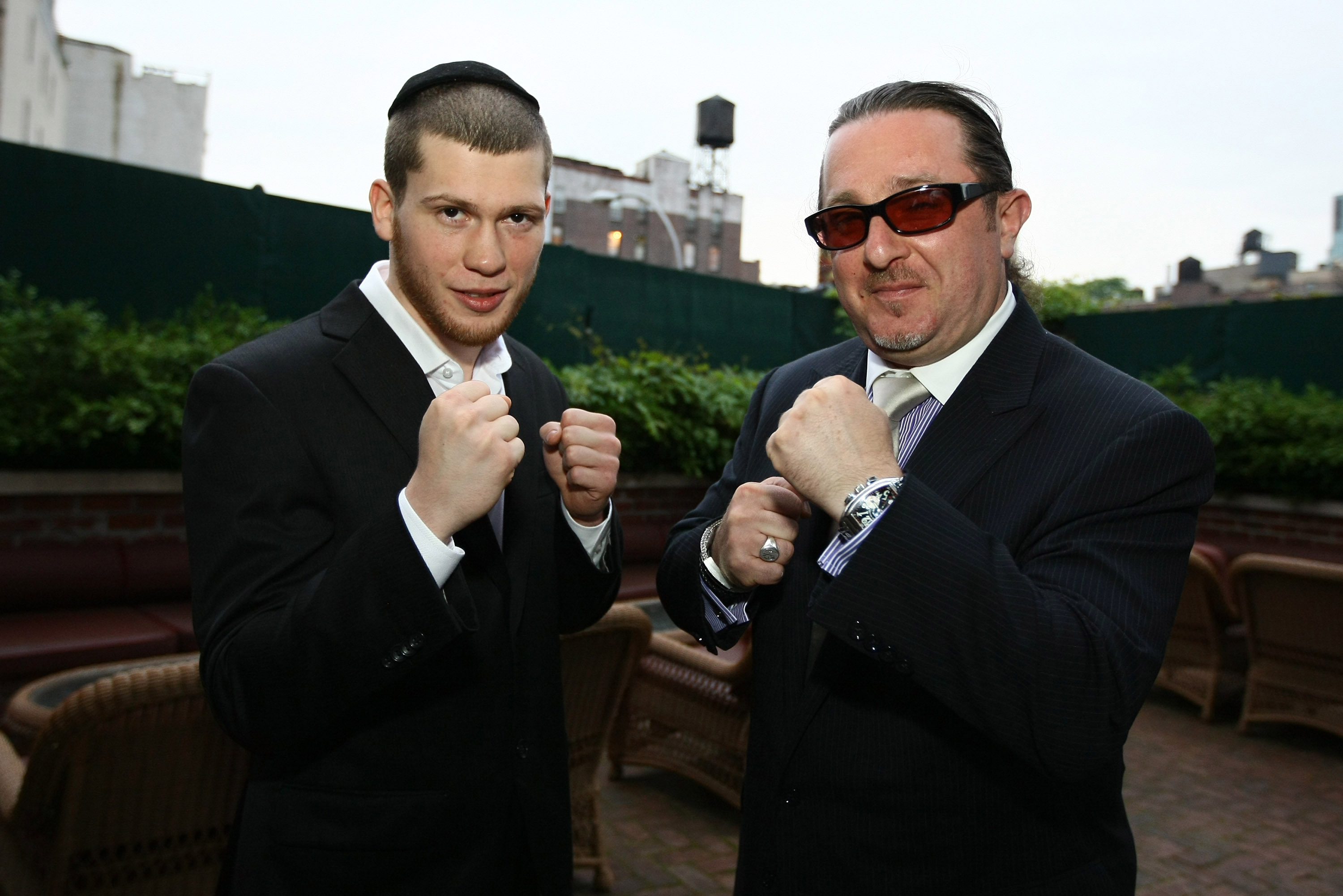 NEW YORK - JUNE 3: Undefeated junior welterweight boxer Dmitry Salita (L) and honoree businessman Evgeny A. Freidman attend the UJA-Federation of New York's Russian Leadership Division's Charity Ball at The Bowery Hotel June 3, 2009 in New York City. (Photo by Neilson Barnard/Getty Images)