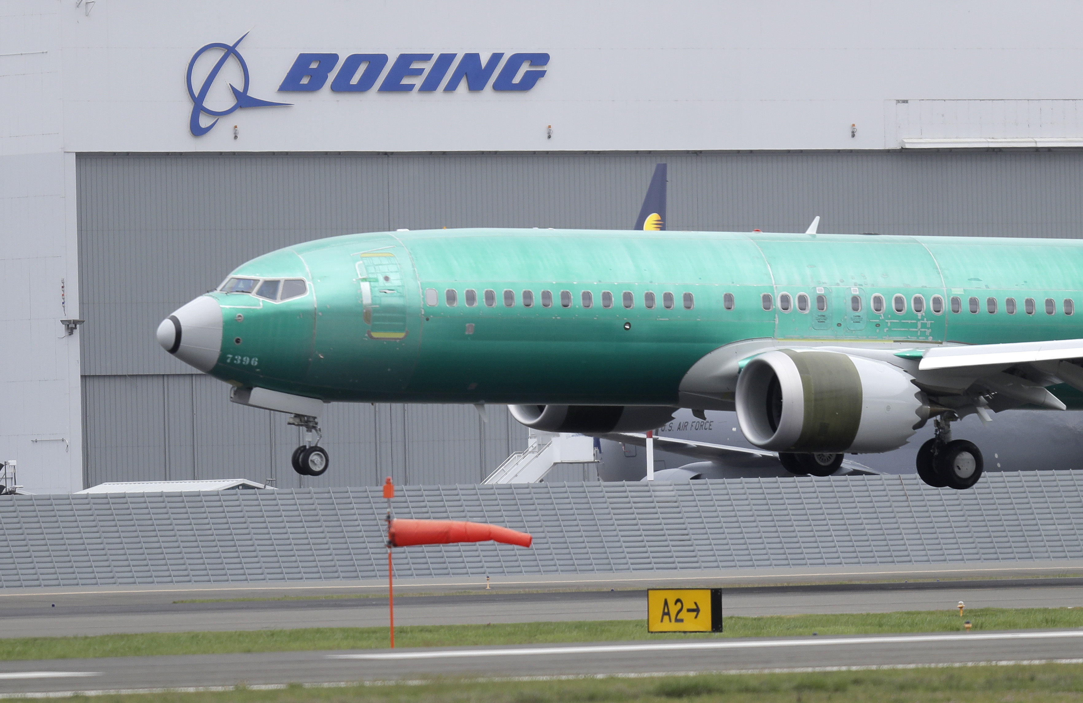 a boeing 737 max 8 airplane being built for india