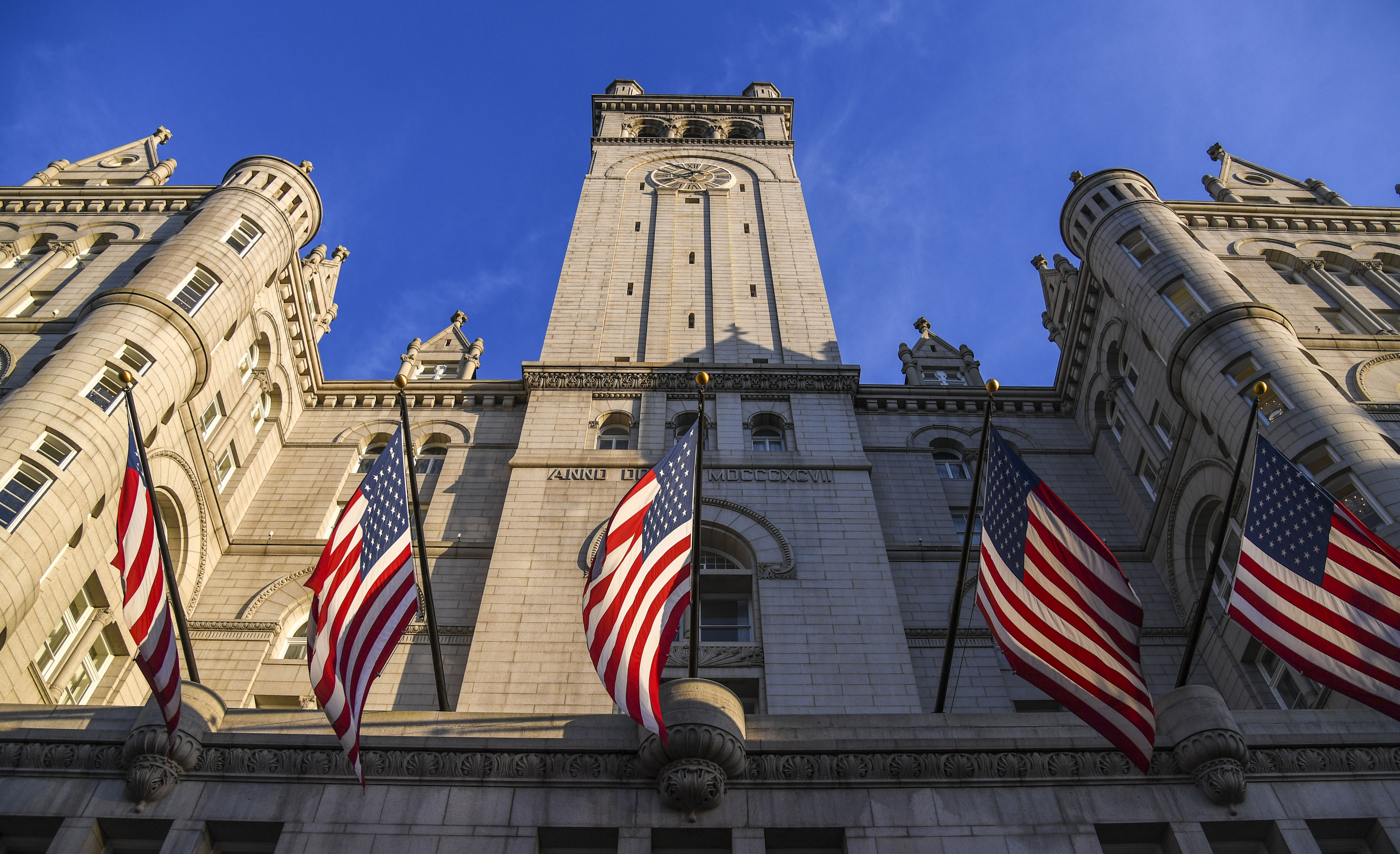 WASHINGTON, DC - JUNE 11:  The Trump International Hotel located at 1100 Pennsylvania Ave, NW. The building that was the Old Post office and Clock Tower was completed in 1899 and is listed on the National Register of Historic Places.  (Photo by Jonathan Newton / The Washington Post)