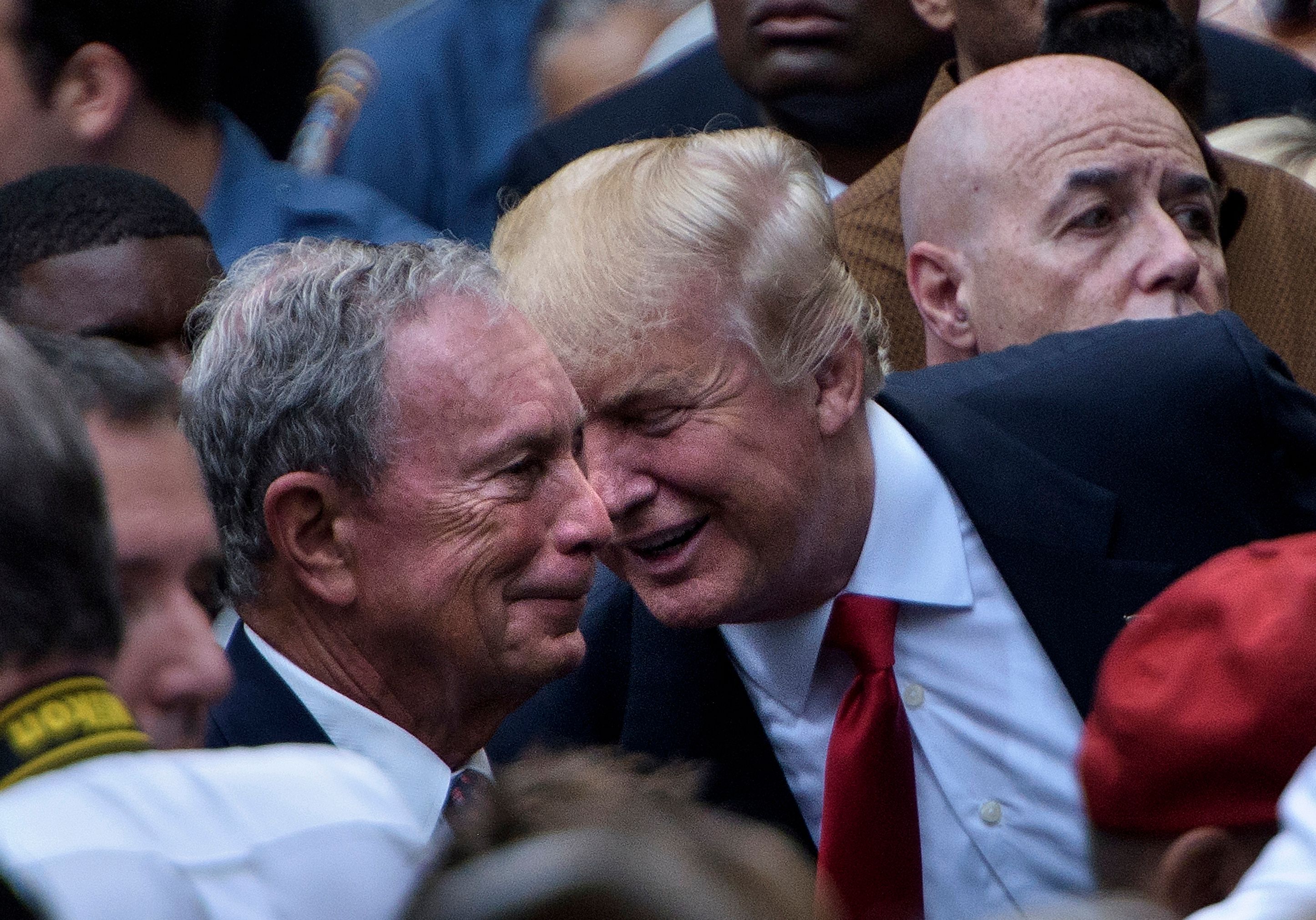 Bloomberg and Trump, Getty photo
