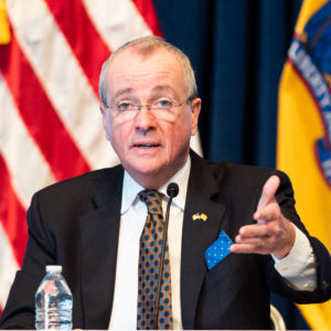 TRENTON, UNITED STATES - APRIL 3, 2020:New Jersey Governor Phil Murphy (D) speaks at the Coronavirus press briefing in Trenton.