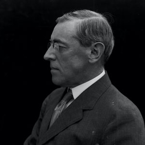 Woodrow Wilson, the 28th President of the United States, served two four-year terms from 1913-1921. Among his accomplishments was the establishment of the Federal Reserve banking system and the creation of the Federal Trade Commission. He declared war on Germany in 1917, during World War I, and attended the Versailles Peace Conference ending the war. He was awarded the Nobel Peace Prize in 1919 for his Fourteen Point peace plan and his work toward establishing the League of Nations. (Photo by Oscar White/Corbis/VCG via Getty Images)