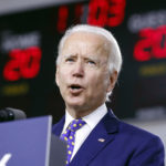 Democratic presidential candidate former Vice President Joe Biden speaks at a campaign event at the William “Hicks” Anderson Community Center in Wilmington, Del., Tuesday, July 28, 2020. (AP Photo/Andrew Harnik)