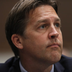 Sen. Ben Sasse, R-Neb., listens during a Senate Judiciary Committee business meeting to consider authorization for subpoenas relating to the Crossfire Hurricane investigation, and other matters on Capitol Hill in Washington, Thursday, June 11, 2020. (AP Photo/Carolyn Kaster, Pool)