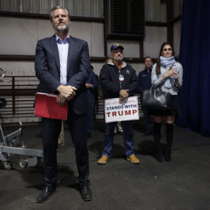 Republican presidential nominee Donald Trump holds a campaign rally at the Loudoun County Fairgrounds November 6, 2016 in Leesburg, Virginia. With less than 48 hours until Election Day in the United States, Trump and his opponent, Democratic presidential nominee Hillary Clinton, are campaigning in key battleground states that each must win to take the White House.