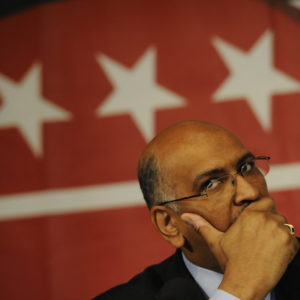 WASHINGTON, DC, JANUARY 3:  as candidates for chairmanship of the Republican National Committee debate at the National Press Club on January 3 in Washington DC (Photo by Matt McClain/The Washington Post)
