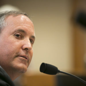 Texas Attorney General Ken Paxton testifies in front of the Senate Committee on Health and Human Services regarding an ongoing investigation into Planned Parenthood's practices on July 29, 2015