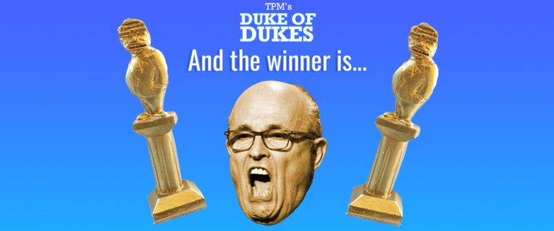 It's Rudy! The Melting Mayor Beats Cunningham To Become TPM's 2020 Duke Of Dukes - Vimarsana News