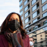 WASHINGTON, DC - DECEMBER 23: Vice President-elect Kamala Harris speaks to the media after dropping off toys at Washington DC Fire Station 1 on December 23, 2020 in the West End neighborhood of Washington, D.C. Vice President-Elect Harris, Mr. Emhoff, and their staff purchased 46 gifts for local children and their families from Sullivan’s Toys & Art Supplies, family-owned and operated since 1954 making it D.C.’s oldest toy shop still in operation. (Photo by Cheriss May/Getty Images)