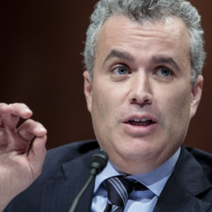 WASHINGTON, DC - APRIL 11:  Jeffrey Zients, acting director and deputy director for management at the Office of Management and Budget, testifies before the Senate Budget Committee on the president's fiscal year 2014 budget proposal on April 11, 2013 in Washington, DC. Zients said that the proposal will replace the indiscriminate cuts of the sequester while still reducing the deficit by $1.8 trillion. (Photo by T.J. Kirkpatrick/Getty Images)