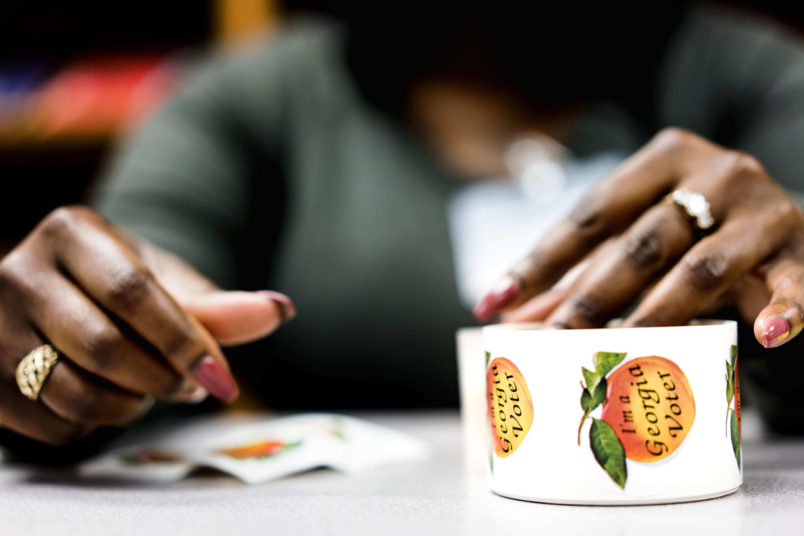 COLUMBUS, GEORGIA - On election day Americans vote at the Rothschild Elementary School library, Precinct 116, in Columbus, Georgia on Tuesday November 6, 2018. (Photo by Melina Mara/The Washington Post)