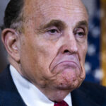 UNITED STATES - NOVEMBER 19 (FILE): Rudolph Giuliani, attorney for President Donald Trump, conducts a news conference at the Republican National Committee on lawsuits regarding the outcome of the 2020 presidential election on Thursday, November 19, 2020. (Photo By Tom Williams/CQ Roll Call)