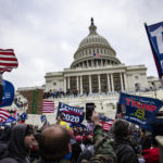 WASHINGTON, DC - JANUARY 06: Pro-Trump supporters storm the US Capitol following a rally with President Donald Trump on January 6, 2021 in Washington, DC. Trump supporters gathered in the nation's capital today to protest the ratification of President-elect Joe Biden's Electoral College victory over President Trump in the 2020 election. (Photo by Samuel Corum/Getty Images)