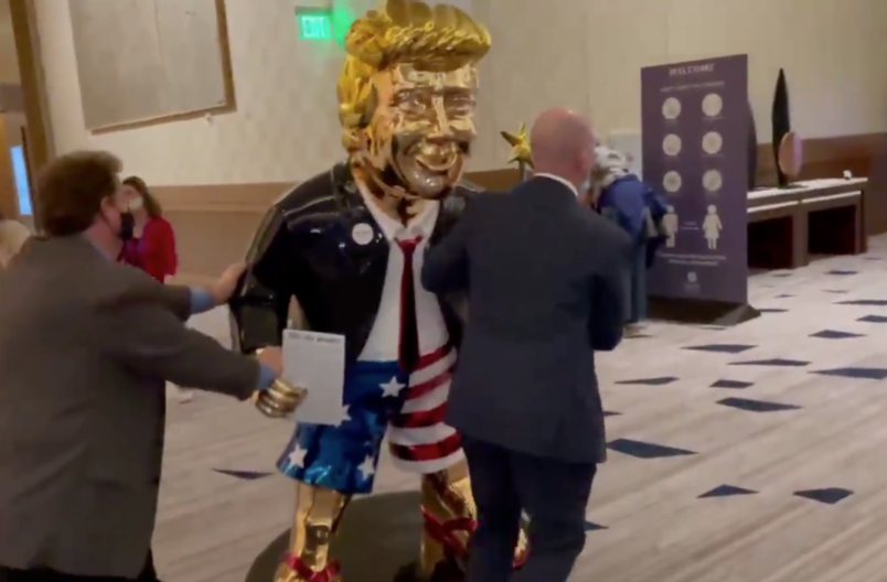 CPAC's Golden Trump Statue Highlights GOP's Literal Idolization Of Ex-POTUS - Vimarsana News
