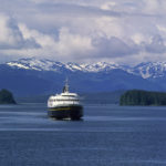 ALASKA, UNITED STATES - 1994/01/01: USA, Alaska, Inside Passage, Frederick Sound, Near St. Petersburg, Alaskan State Ferry, M/v Matanuska. (Photo by Wolfgang Kaehler/LightRocket via Getty Images)