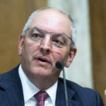 UNITED STATES - MAY 13: Louisiana Gov. John Bel Edwards, testifies during the Senate Energy and Natural Resources Committee hearing to “examine offshore energy development in federal waters and leasing under the Outer Continental Shelf Lands Act,” in Dirksen Senate Office Building on Thursday, May 13, 2021. (Photo By Tom Williams/CQ Roll Call)