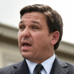 ORLANDO, FLORIDA, UNITED STATES - 2021/08/16: Florida Governor, Ron DeSantis holds a press conference to announce the opening of a monoclonal antibody treatment site to help COVID-19 patients recover at Camping World Stadium in Orlando. DeSantis stated that the site will offer the Regeneron treatment, and will operate 7 days a week, treating up to 320 patients a day. (Photo by Paul Hennessy/SOPA Images/LightRocket via Getty Images)